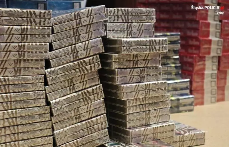 70 latek z Tychów zatrzymany! Mężczyzna przechowywał w piwnicy 34 tysiące sztuk papierosów