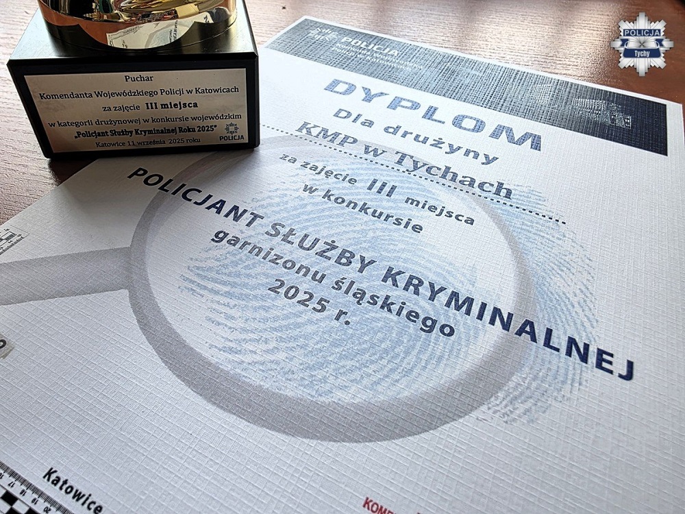 Tyscy policjanci na podium konkursu kryminalnego garnizonu śląskiego