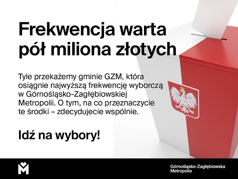 500 tys. zł za frekwencję – GZM wspiera aktywność obywatelską w wyborach