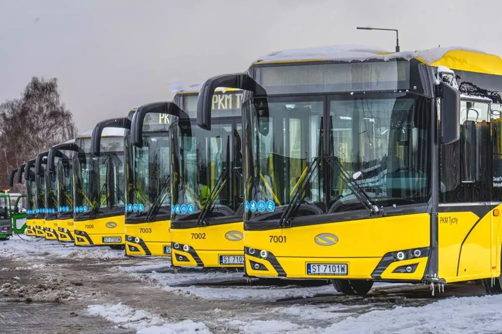 Nowe autobusy w tyskiej zajezdni / fot. UM Tychy