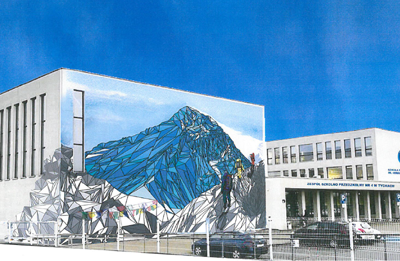 Nowy mural w Tychach –hołd dla Jerzego Kukuczki, Wandy Rutkiewicz i Krzysztofa Wielickiego