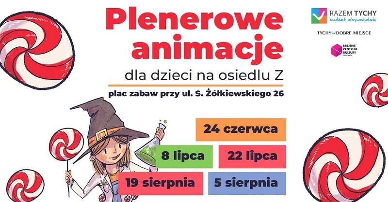 Plenerowe animacje dla dzieci na osiedlu Z – letnia zabawa w Tychach