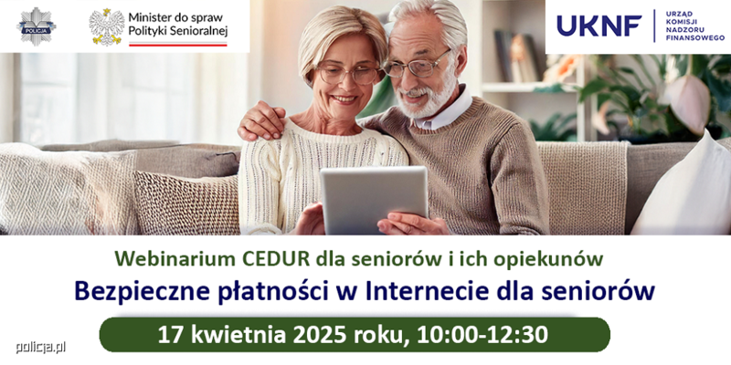 Webinarium "Bezpieczne płatności w Internecie dla seniorów" – Zarejestruj się już teraz!