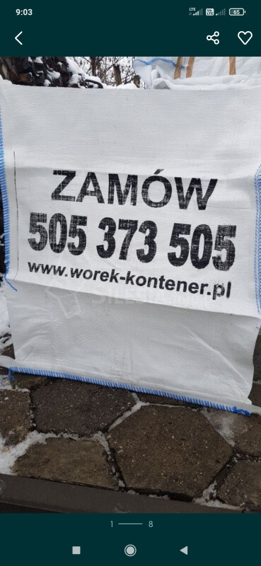 Worek na Gruz 1m3 Big Bag Dostawa Gratis ŚLĄSK